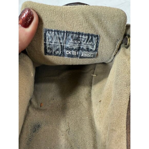 Dr. Martens 11199 Brown Leather Men' Shoes Size 10 - Picture 2 of 16